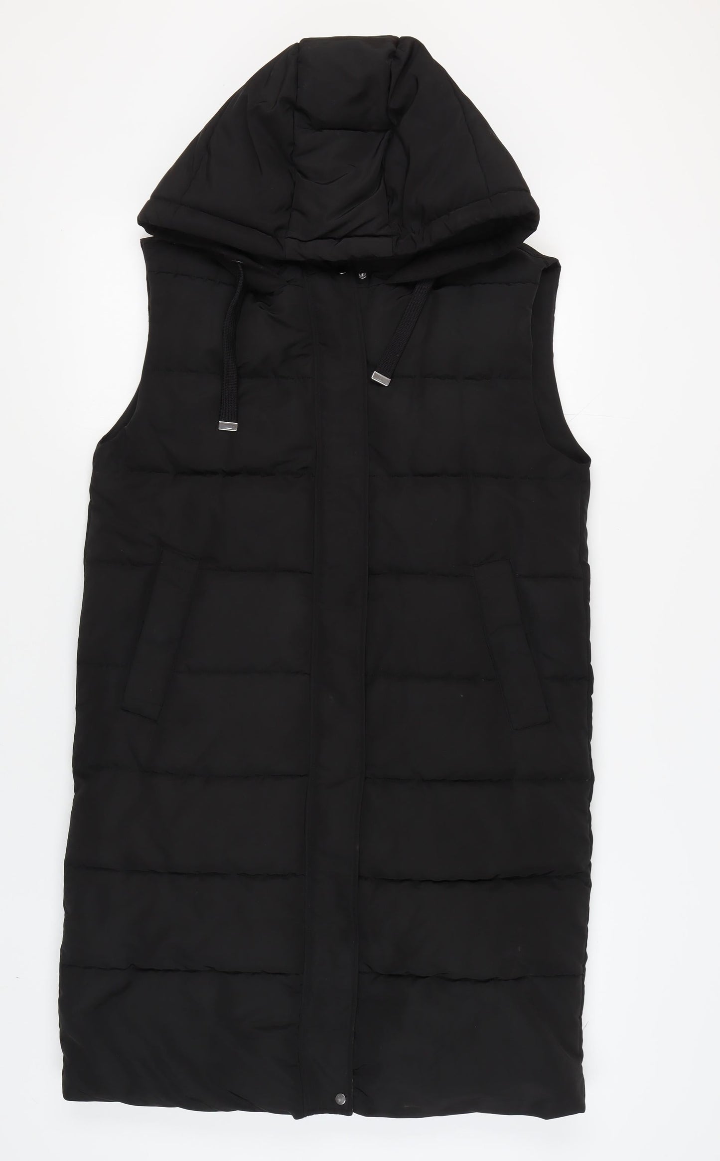 Womens UK Size Size:8 Stradivarius Black Puffer Jacket