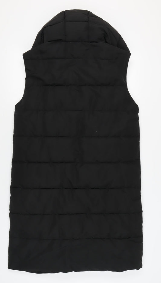Womens UK Size Size:8 Stradivarius Black Puffer Jacket