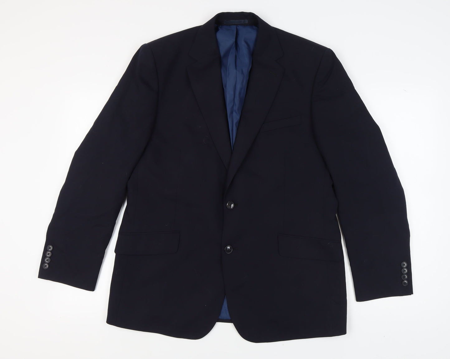 Mens UK Size 42 Marks and Spencer Regular Blue Suit Jacket