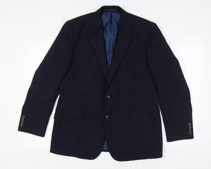 Mens UK Size 42 Marks and Spencer Regular Blue Suit Jacket