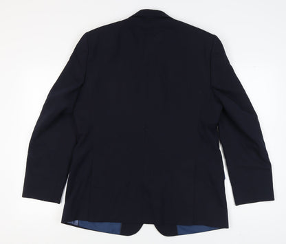 Mens UK Size 42 Marks and Spencer Regular Blue Suit Jacket