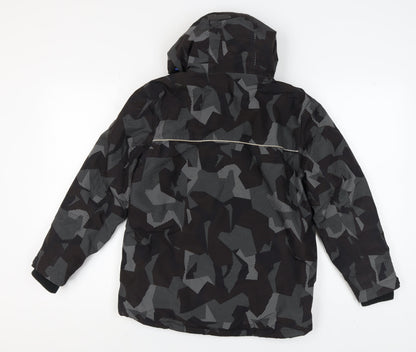 Next Boys Black Camouflage Puffer Jacket - 12 Years - Winter