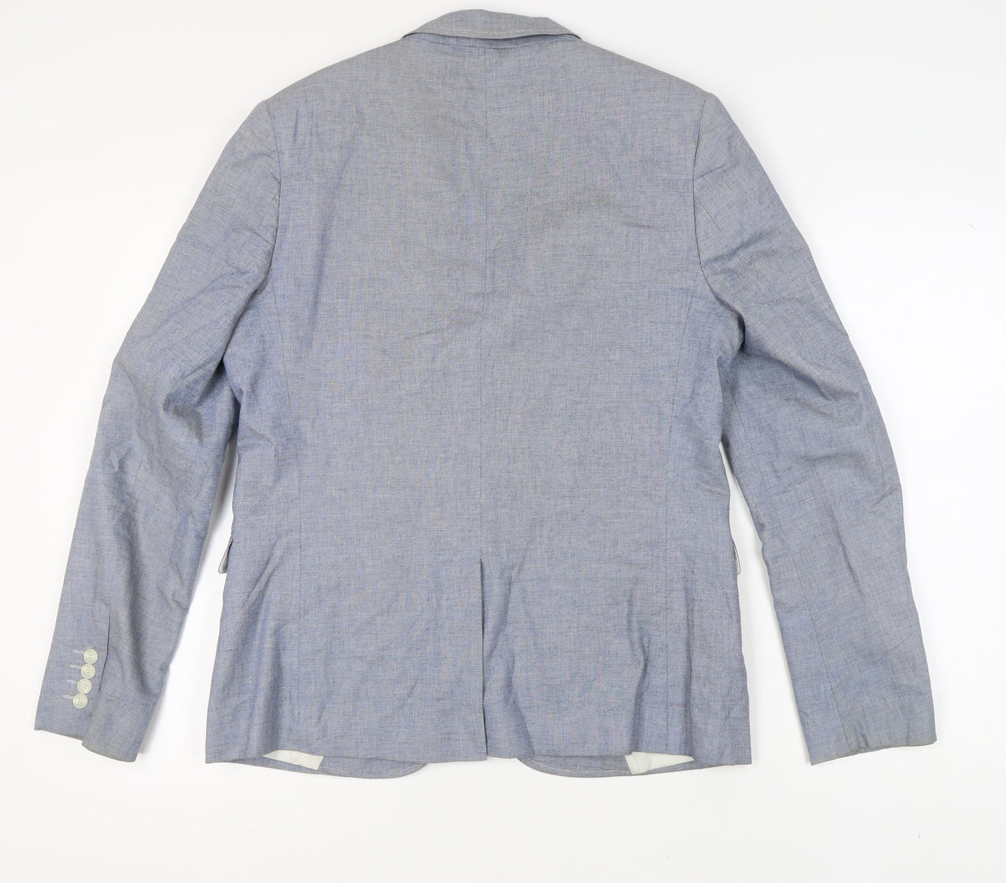 Mens UK Size 42 Topman Regular Blue Suit Jacket