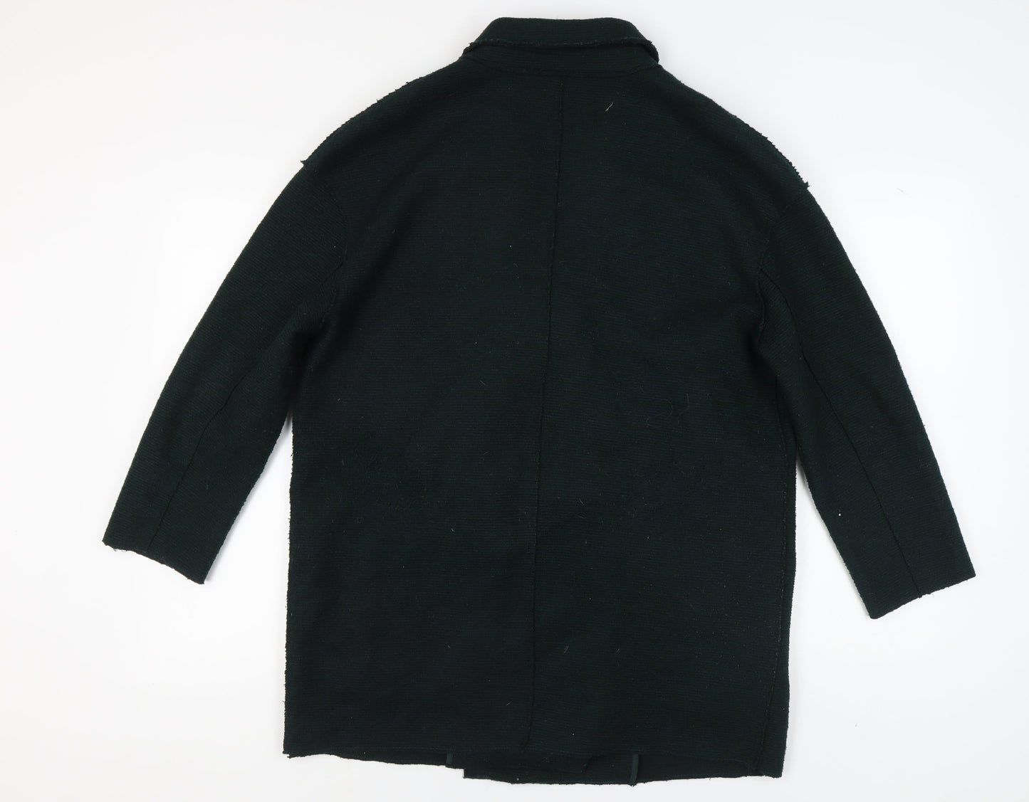 Womens UK Size M Zara Black Overcoat