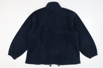 Alexandra Men's Blue Fleece Jacket, XL, Full Zip