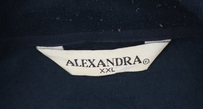 Alexandra Men's Blue Fleece Jacket, XL, Full Zip