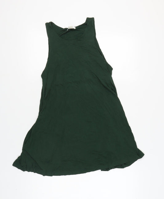 H&M Women's Green Tank Dress Sleeveless Size S