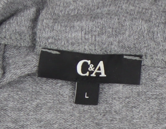 Womens UK Size L C&A Grey Pullover Jumper
