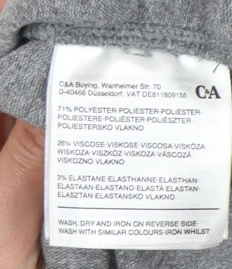 Womens UK Size L C&A Grey Pullover Jumper