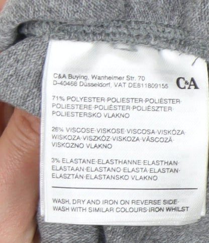 Womens UK Size L C&A Grey Pullover Jumper