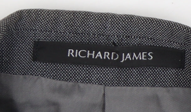 Mens UK Size 40 Richard James Regular Grey Suit Jacket
