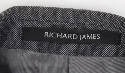 Mens UK Size 40 Richard James Regular Grey Suit Jacket