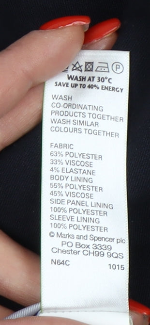 Marks and Spencer Women's Black Blazer UK Size 14