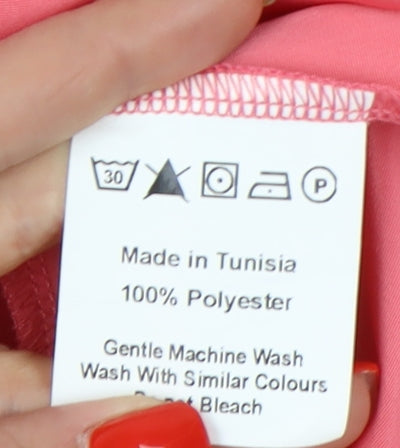 Oh My Love Women's Pink Hi-Low Sleeveless Dress