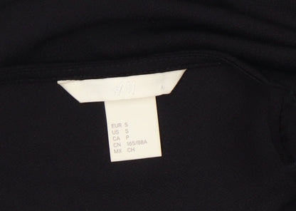 H&M Women's Black One Shoulder Sheath Dress Size 8