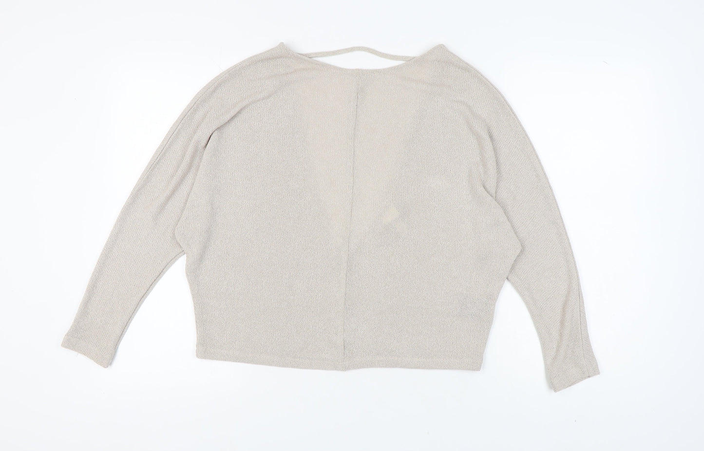 Womens UK Size M H&M Beige Pullover Jumper