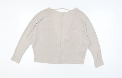 Womens UK Size M H&M Beige Pullover Jumper