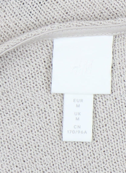 Womens UK Size M H&M Beige Pullover Jumper
