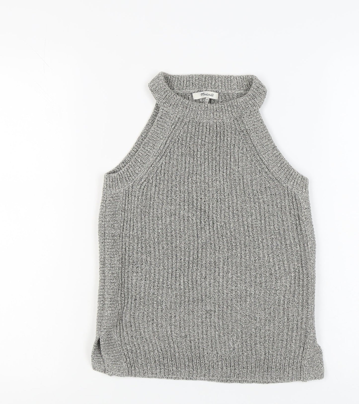Womens UK Size 2XS Madewell Grey Basic Tank