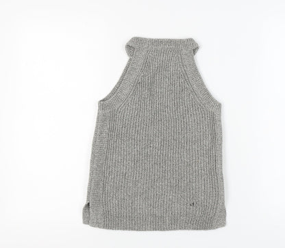 Womens UK Size 2XS Madewell Grey Basic Tank