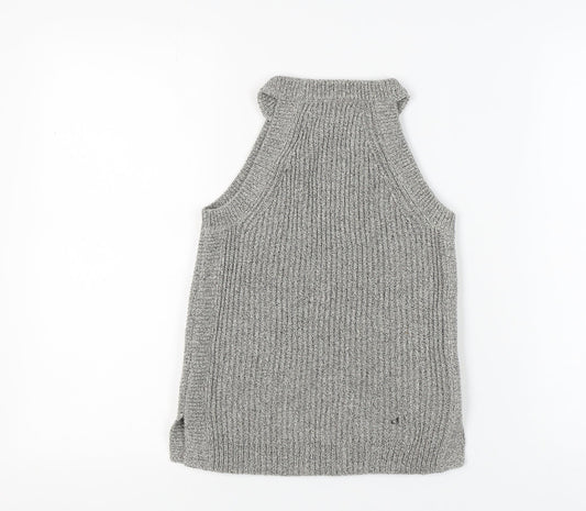 Womens UK Size 2XS Madewell Grey Basic Tank