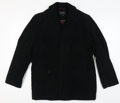 Mens UK Size S NEXT Black Overcoat