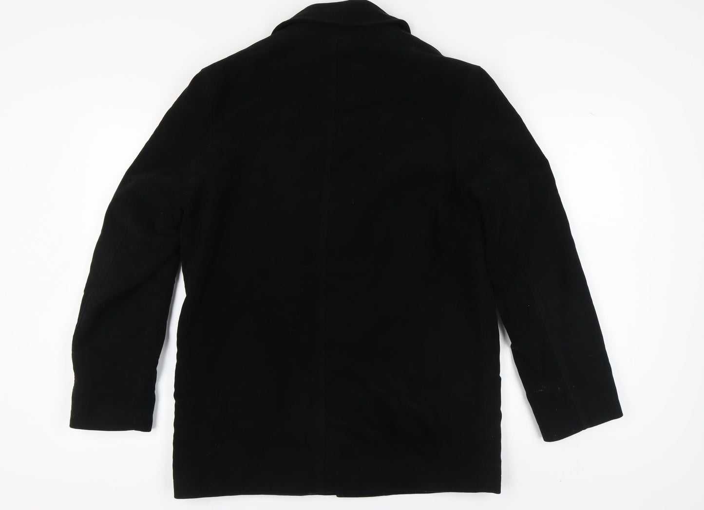 Mens UK Size S NEXT Black Overcoat