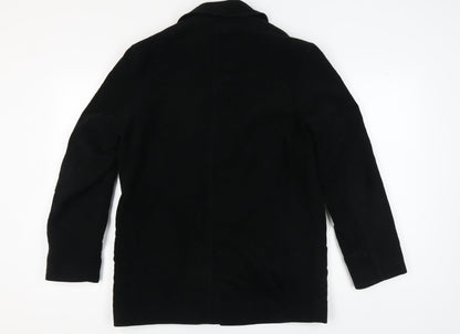 Mens UK Size S NEXT Black Overcoat