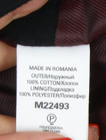 Mens UK Size S NEXT Black Overcoat