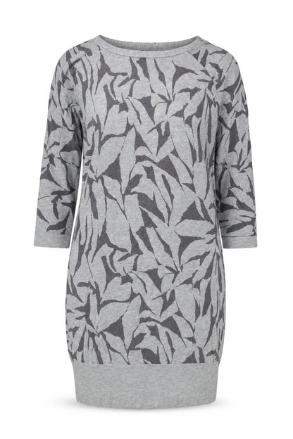 Marks and Spencer Women Grey 3/4 Sleeve Knit Dress