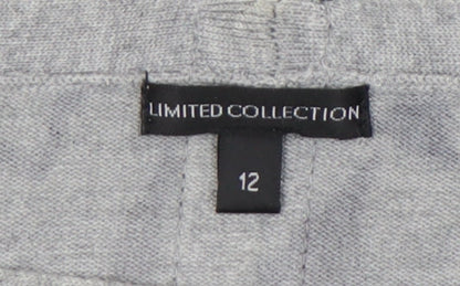 Marks and Spencer Women Grey 3/4 Sleeve Knit Dress