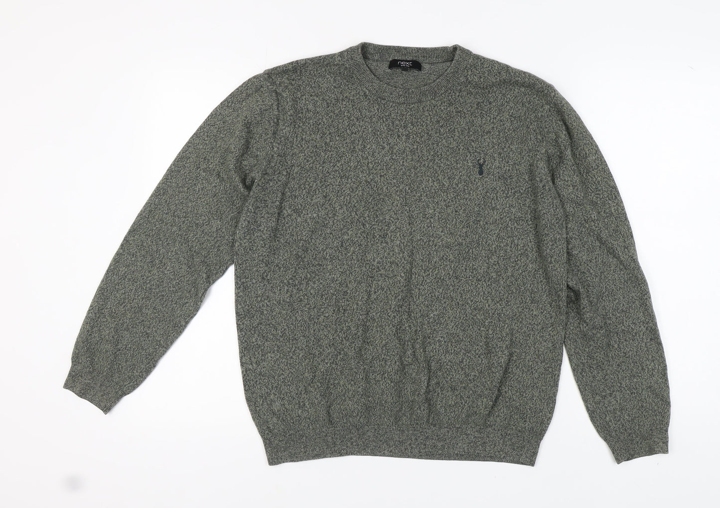 Next Men's Green Wool Pullover Jumper L
