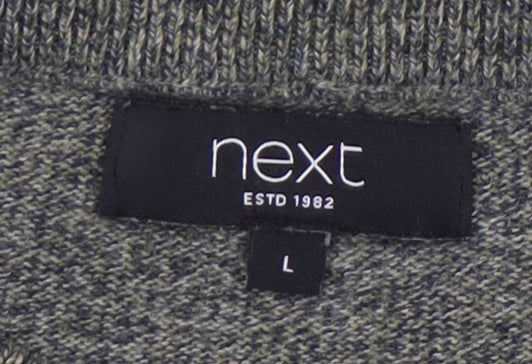 Next Men's Green Wool Pullover Jumper L