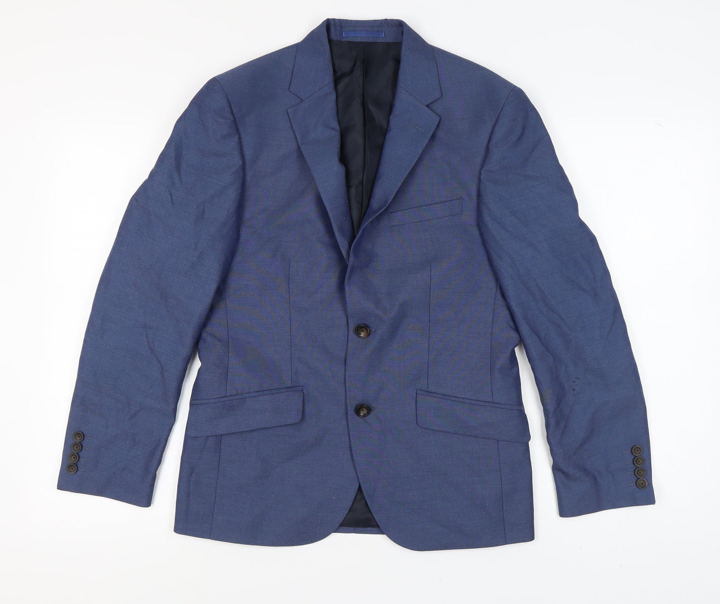 Mens UK Size 36 Marks and Spencer Regular Blue Suit Jacket
