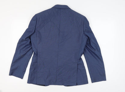 Mens UK Size 36 Marks and Spencer Regular Blue Suit Jacket