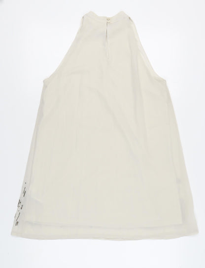 H&M Women’s Ivory Sequin Petite Dress Size 12P