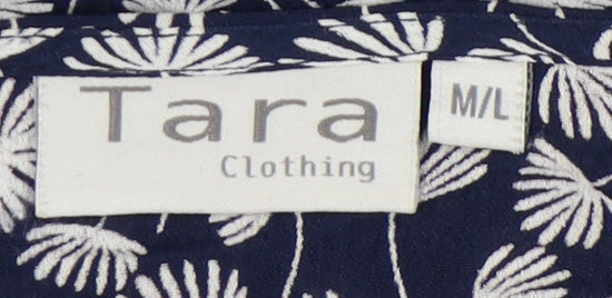 Tara Clothing Women’s Blue Floral Blouse M