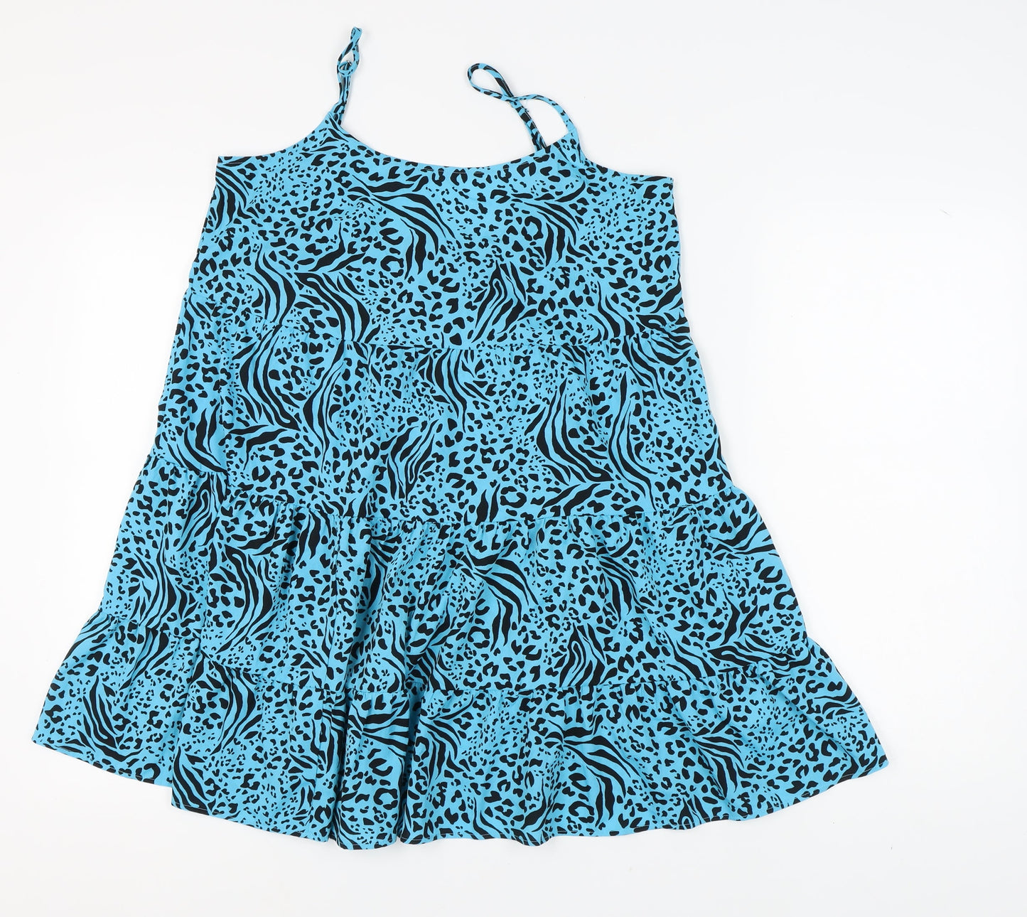 New Look Women's Blue Animal Print Camisole M