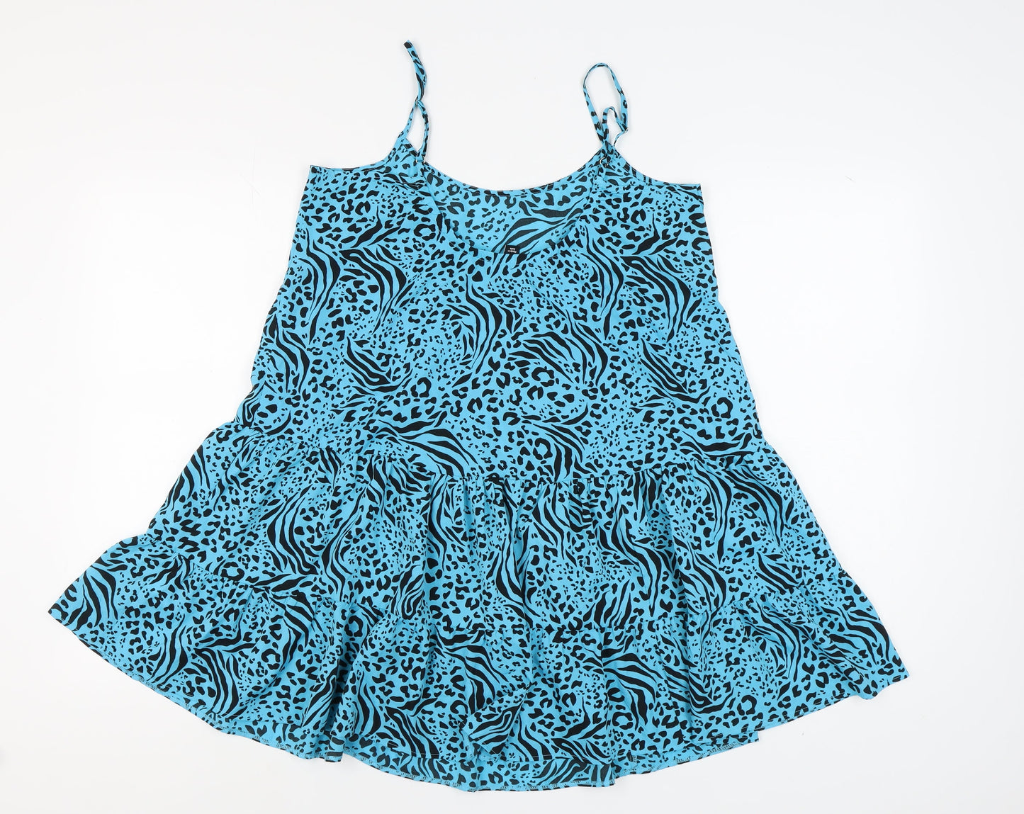 New Look Women's Blue Animal Print Camisole M