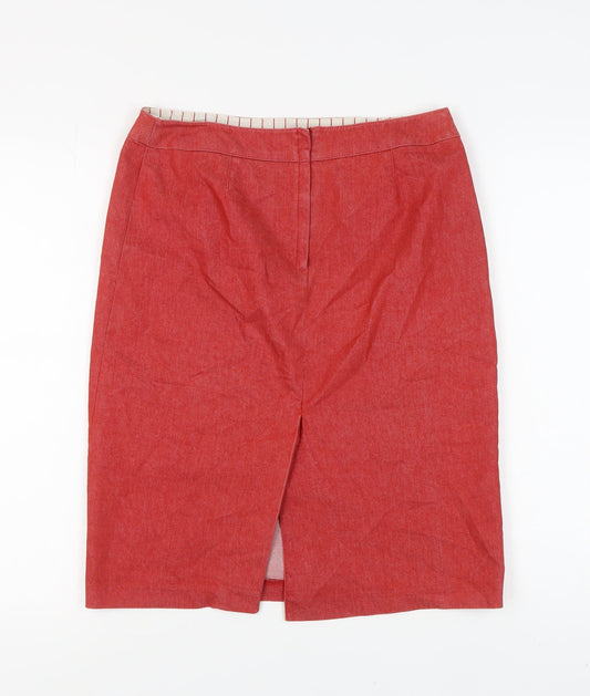 Dorothy Perkins Women's Red Pencil Skirt Size 12