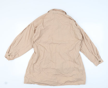 I Saw It First Women's Beige Button-Up Shirt, UK 12