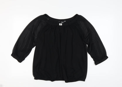 Womens UK Size 18 k&d London Black Basic Blouse