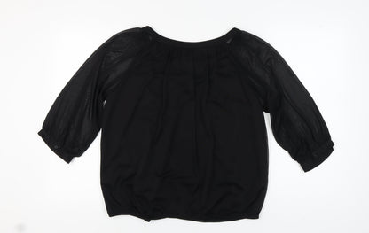 Womens UK Size 18 k&d London Black Basic Blouse