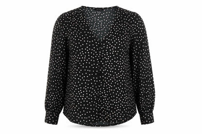 Womens UK Size 14 New Look Black Basic Blouse
