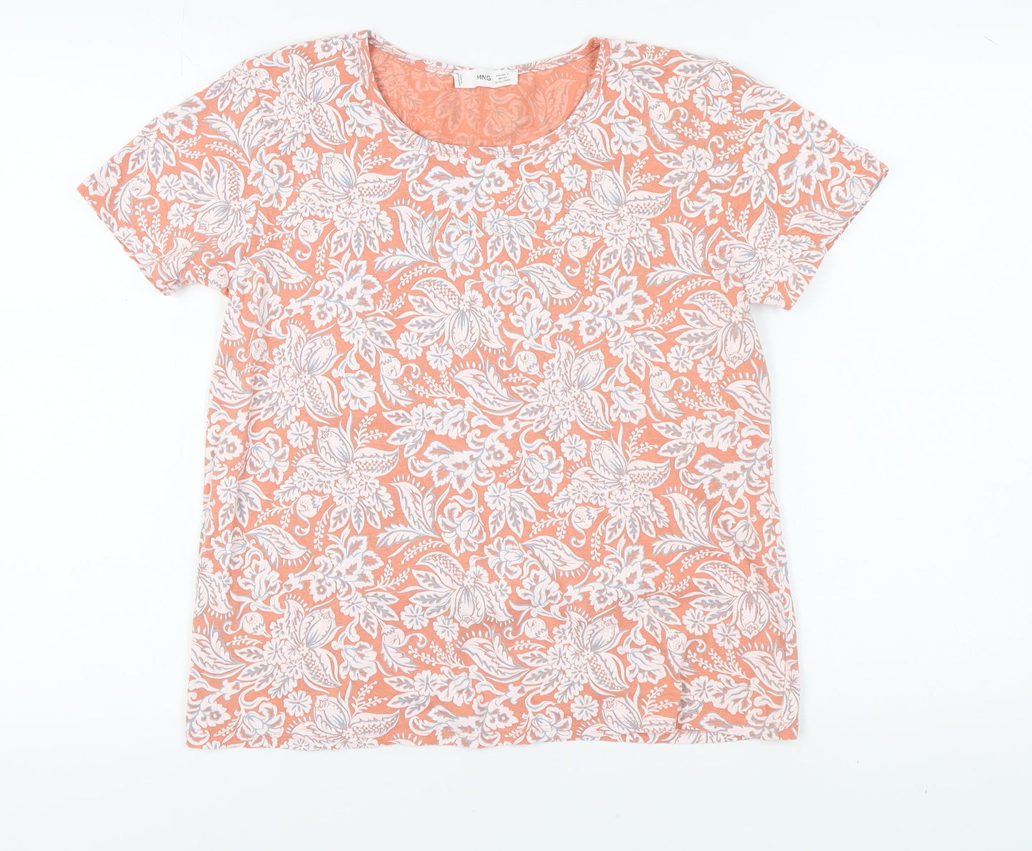Womens UK Size XL MNG Orange Basic T-Shirt