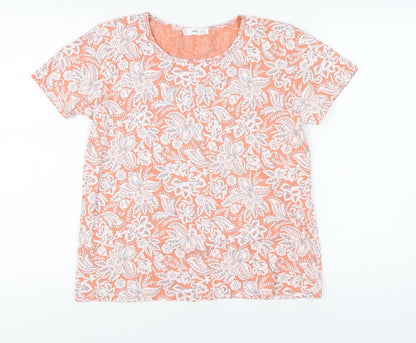 Womens UK Size XL MNG Orange Basic T-Shirt