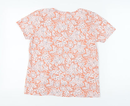 Womens UK Size XL MNG Orange Basic T-Shirt