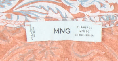 Womens UK Size XL MNG Orange Basic T-Shirt
