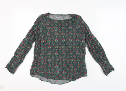 Womens UK Size 8 NEXT Multicoloured Basic Blouse
