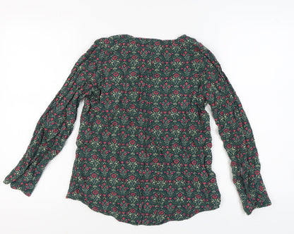 Womens UK Size 8 NEXT Multicoloured Basic Blouse